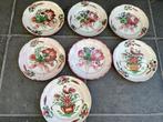 Lot van 7 antieke borden faience de l’Est, Strassbourg 19e, Ophalen of Verzenden