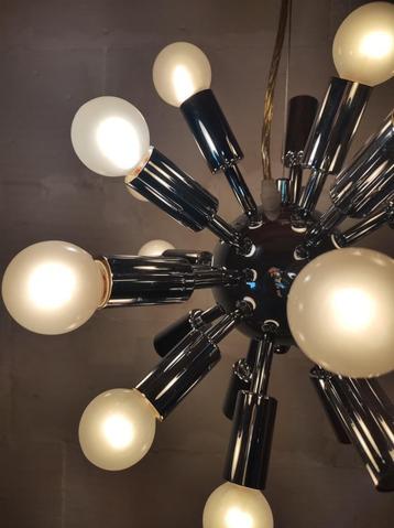 Sputnik chroom-hanglamp - vintage 70's beschikbaar voor biedingen