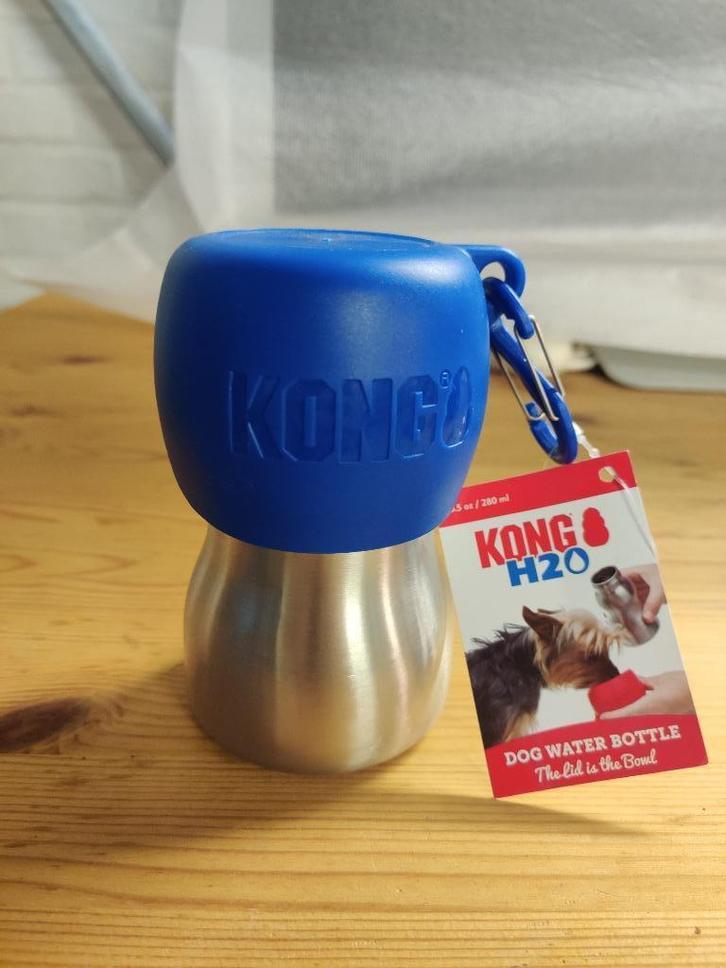 Kong H2O drinkfles hond 280ml, Dieren en Toebehoren, Hondenvoerbakken en Drinkbakken, Nieuw, Ophalen of Verzenden