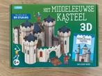 nouveau - Le château médiéval - Livre + puzzle 3D - 6+, Enlèvement ou Envoi, Moins de 500 pièces, Neuf, Rubik's Cube ou Puzzle 3D