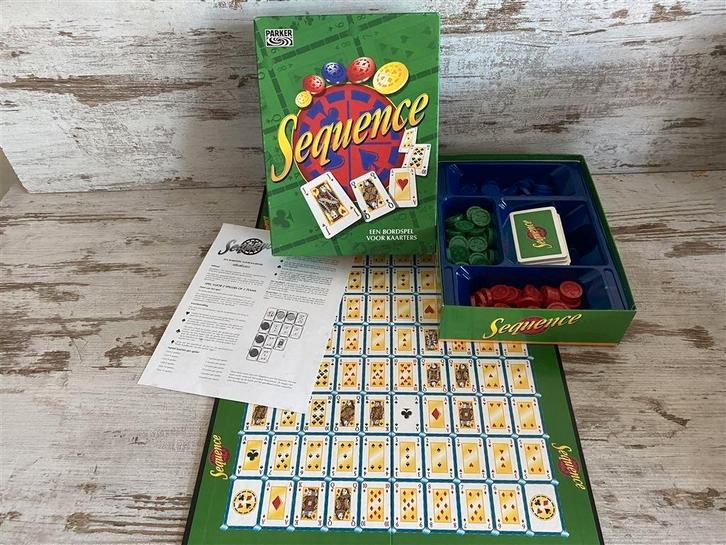 Sequence orginele versie Parker [s938], Hobby en Vrije tijd, Gezelschapsspellen | Bordspellen, Zo goed als nieuw, Verzenden