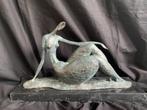Bronzen dikke abstracte zittende dame. Milo zuiver brons, Antiquités & Art, Art | Sculptures & Bois, Enlèvement ou Envoi