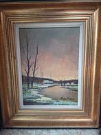 Winterlandschap door Piet Mees, Antiek en Kunst, Ophalen of Verzenden