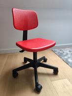 Kinderbureaustoel Rood, Huis en Inrichting, Bureaustoelen, Ophalen, Gebruikt, Rood, Bureaustoel