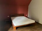 Bed, Huis en Inrichting, Slaapkamer | Bedden, Ophalen, Bruin, Tweepersoons, Zo goed als nieuw