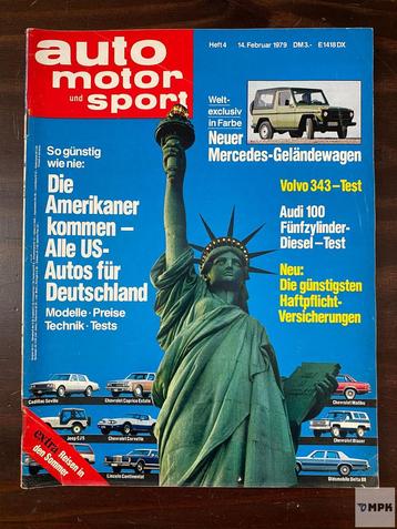 Magazine Auto Motor Sport Mercedes G Volvo 343 1979 Duits beschikbaar voor biedingen