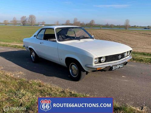 Opel Manta 1600S Semi Luxe Coupe 1972 | Route 66 Auctions, Auto's, Oldtimers, Bedrijf, Te koop, Lederen bekleding, Opel, Benzine