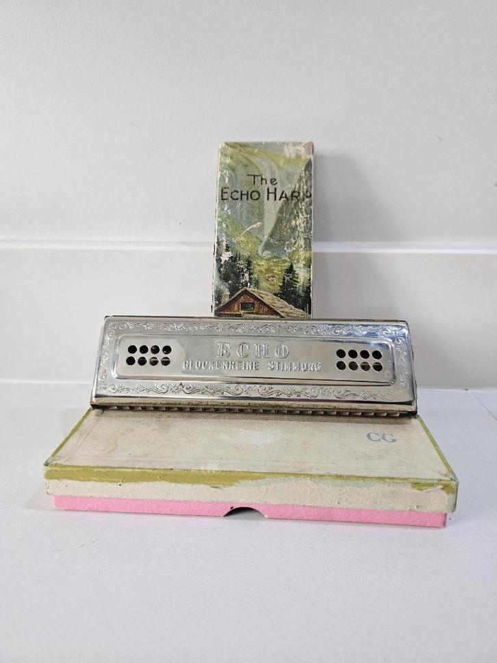 Mondharmonica M. Hohner -The Echo Harp- Glockreine Stimmung, Muziek en Instrumenten, Blaasinstrumenten | Mondharmonica's, Gebruikt