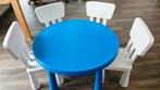 Ikea kindertafel met 4 kinderstoelen, Ophalen, Gebruikt, Tafel(s) en Stoel(en)