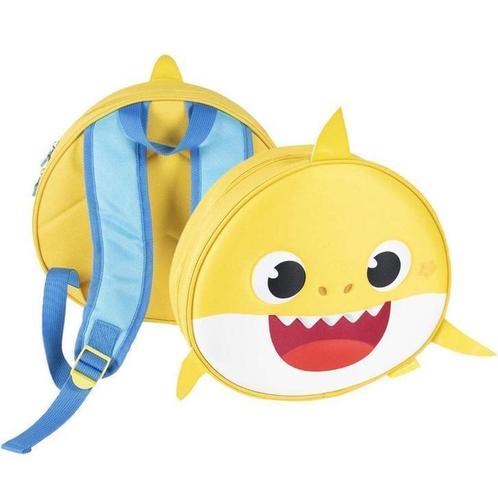 Baby Shark Rugzak 3D - 27 cm - Pinkfong, Handtassen en Accessoires, Tassen | Rugtassen, Nieuw, Overige merken, 25 tot 40 cm, Minder dan 30 cm