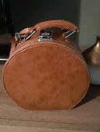 Vintage leren tas  met slotje+sleutel, Handtassen en Accessoires, Tassen | Damestassen, Ophalen of Verzenden, Zo goed als nieuw