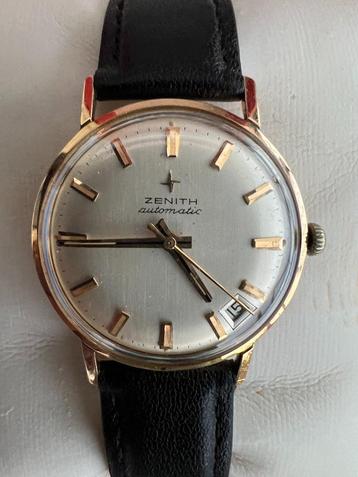 Zenith Stellina Automatic vintage Gouden herenhorloge beschikbaar voor biedingen