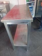 Table inox avec étagères longueur 1m largeur 40 cm, Comme neuf, Enlèvement ou Envoi