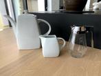 Ensemble à café : cafetière, pichet à lait, sucrier, Overige typen, Gebruikt, Effen, Ophalen