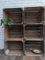 7 houten kratten, Doe-het-zelf en Bouw, Kratten en Dozen, Ophalen, Gebruikt, Bak of Kist, Minder dan 50 cm