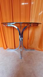 Designtafel rookglas Roche-Bobois tafelontwerp jaren 70, Ophalen of Verzenden