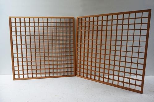 Vintage decoratieve houten traliewerk panelen/plafondplaten, Doe-het-zelf en Bouw, Platen en Panelen, Gebruikt, Ophalen of Verzenden