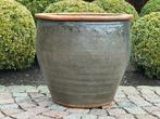 geglazuurde bloempot - vorstbestendig - uitstekende staat, Jardin & Terrasse, Pots de fleurs, Enlèvement, Rond, Terracotta, Intérieur