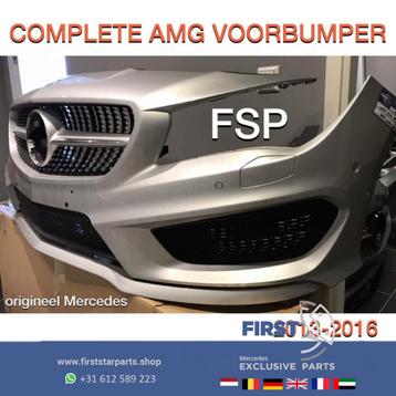 W117 C117 CLA 45 AMG VOORBUMPER COMPLEET GRIJS + DIAMOND GRI beschikbaar voor biedingen