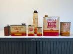 Oude SHELL olie blikken, Ophalen of Verzenden, Gebruikt, Reclamebord