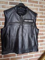 Uiterst mooie lederen Harley gilet, Xl, Ophalen of Verzenden, Zo goed als nieuw, Maat 56/58 (XL), Zwart