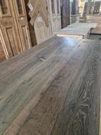 EIKEN VINTAGE VLOER ANTIQUED, GEROOKT, GEBORSTELD EN GEOLIED, Tuin en Terras, Bloempotten, Ophalen of Verzenden, Nieuw, Overige vormen