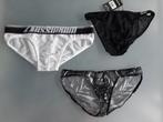 3 sexy  doorkijk slips mannen, Verzenden, Wit, Aussibum, Slip