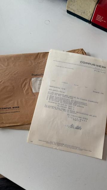 Zeldzame (originele) reparatie handleidingen voor Compur, Pr beschikbaar voor biedingen