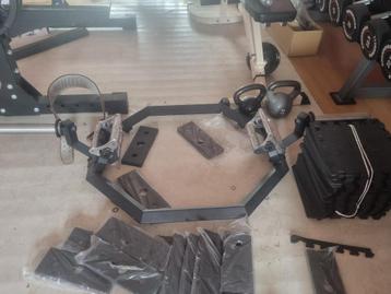 Hex Bar Multigrip voor deadlift, Olympische schijven beschikbaar voor biedingen