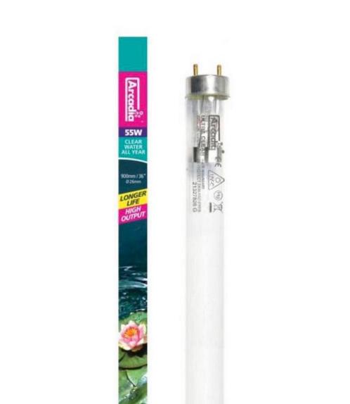 Ampoule UVC T8 HO, 900mm, à tube fluorescent Arcadia 55 W, Jardin & Terrasse, Accessoires pour étangs, Neuf, Éclairage d'étang