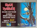 Poster Iron Maiden in Vorst Nationaal Brussel, Collections, Comme neuf, Enlèvement ou Envoi