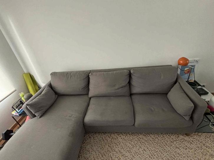 Hoekzetel - antraciet, Maison & Meubles, Canapés | Coins salons complets, Enlèvement