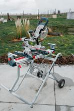 Bosch Afkort of verstekzaag en onderstel op batterij, Doe-het-zelf en Bouw, Ophalen, Bosch Professional, Zo goed als nieuw, Afkortzaag