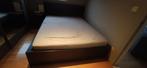IKEA malm bed met lattenbodem, Huis en Inrichting, Slaapkamer | Bedden, Ophalen, Zwart, Tweepersoons, Zo goed als nieuw