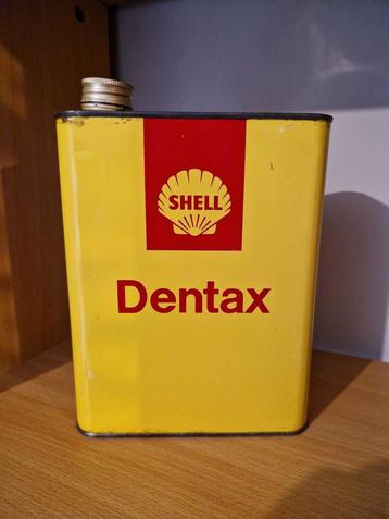 Ancien bidon huile Shell Dentax 2L