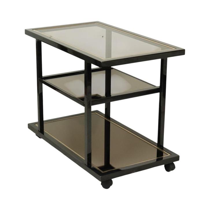 Belgo Chrom by Roger Van Hevel Design Bar Trolley 23kt Goud, Antiek en Kunst, Curiosa en Brocante, Ophalen