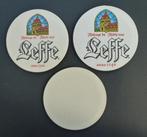 Tapis à bière Leffe 2 différents, Comme neuf, Sous-bock, Enlèvement ou Envoi, Leffe