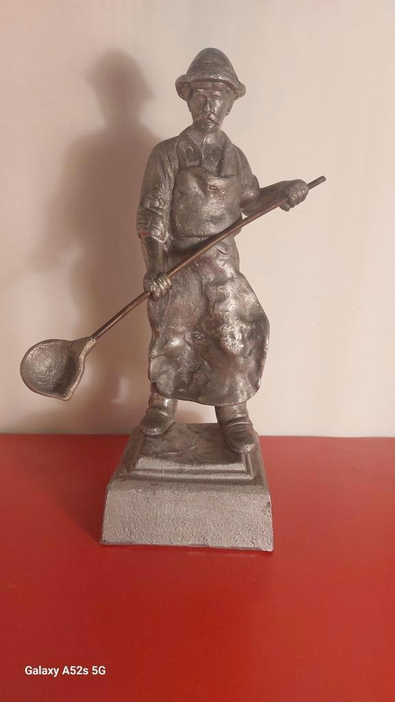 Staal gieter., Antiek en Kunst, Antiek | Tin, Ophalen of Verzenden