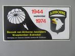 autocollant Airborne Liberators 1944 - 1974 Eindhoven, Collections, Objets militaires | Général, Autres types, Autres, Enlèvement ou Envoi