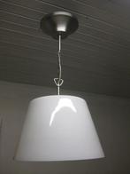 Luchter met 2 kelken OPALINE - 1 LED lamp - Duitsland., Huis en Inrichting, Glas, Gebruikt, Ophalen of Verzenden