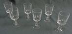 CRISTAL D' ARQUES LOUVRE 6x verre à shot en cristal H9,5xO4,, Maison & Meubles, Utilisé, Enlèvement ou Envoi, Verre