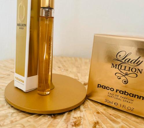 Lady Million For Her + Intense Million Gold For Him, Handtassen en Accessoires, Uiterlijk | Parfum, Nieuw, Ophalen of Verzenden