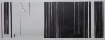 LUC PEIRE / GEOMETRISCHE ABSTRACTIE / HOUTSNEDE 32x48cm SIG beschikbaar voor biedingen