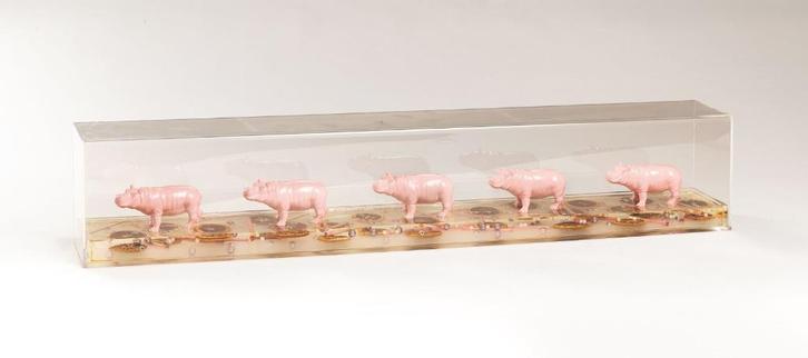 Sweetlove, William, sculptuur uit 2008, Cloned Hippos, Antiek en Kunst, Kunst | Beelden en Houtsnijwerken, Ophalen