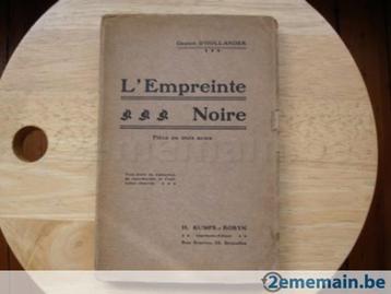 L'empreinte noire, Gaston D'Hollander disponible aux enchères