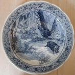 decoratief sierbord Boch Frères ( jachttafereel ), Antiek en Kunst, Ophalen of Verzenden