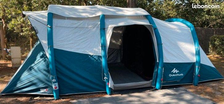 tente queshua 6.3 air second Fresh And Black, Caravans en Kamperen, Tenten, tot en met 3, Zo goed als nieuw, Ophalen