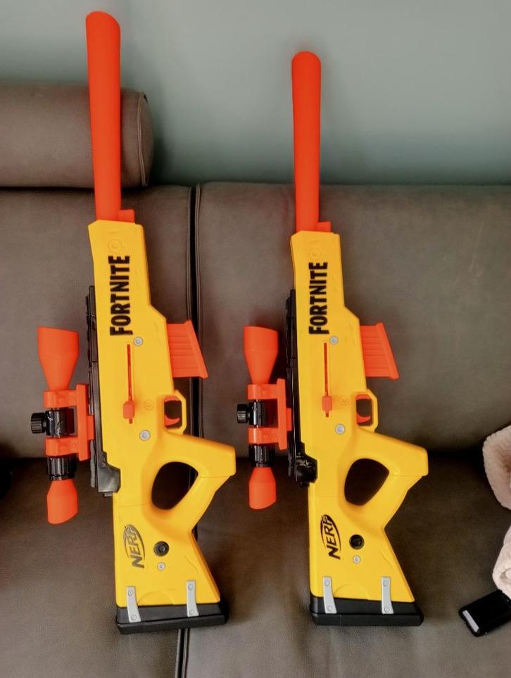 2 x nerf sniper fortnite, Kinderen en Baby's, Speelgoed | Buiten | Actiespeelgoed, Gebruikt, Ophalen