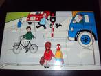 Zeer oude houten puzzel.( educatief) Didago Belgisch, Ophalen of Verzenden