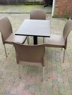 Tafels en stoelen, Minder dan 50 cm, Gebruikt, Minder dan 50 cm, Vier personen